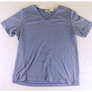 SALE 4/$10 ✨ vintage indigo periwinkle ribbed top